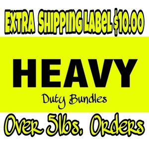 Extra Shipping for Orders over 5 pounds 💪🏾